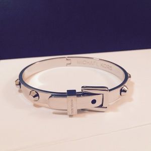 Michael Kors Astor Buckle Studded Bangle Bracelet