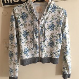 NWOT chasor cropped floral jacket
