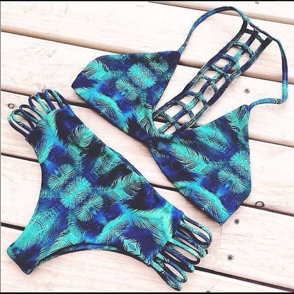 Tie dye Brazilian cheeky bikini