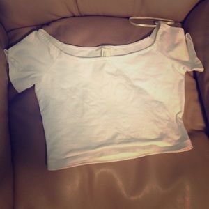 White crop top