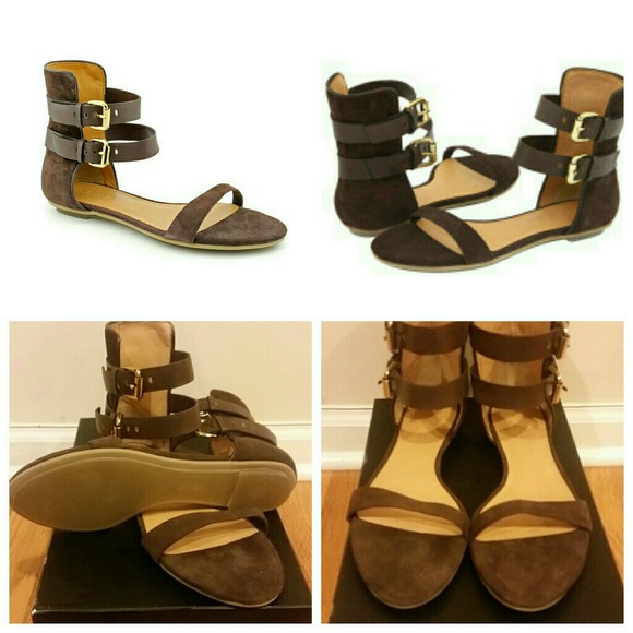 L.A.M.B Quinto Suede Gladiator Sandals