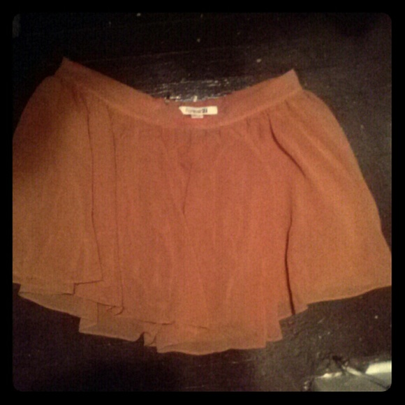 FOREVER 21 MINI RUFFLE SKIRT