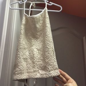 Brandy Crocheted Halter and velvet halter & bra