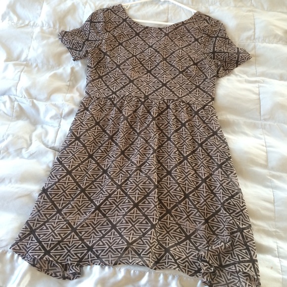 Lush Dresses & Skirts - Lavender and black printed dress