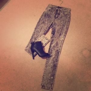 Denim high waist jeans