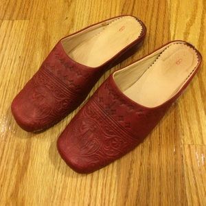 Moroccan Red Leather Hand Made Shoes