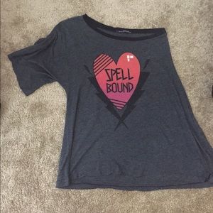 Wild fox one shoulder shirt