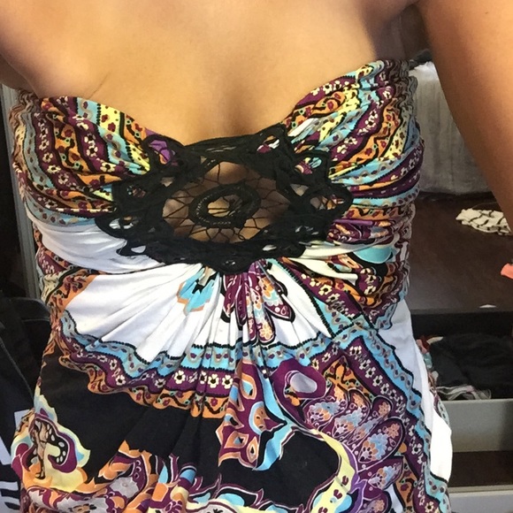 Tube top sky shirt