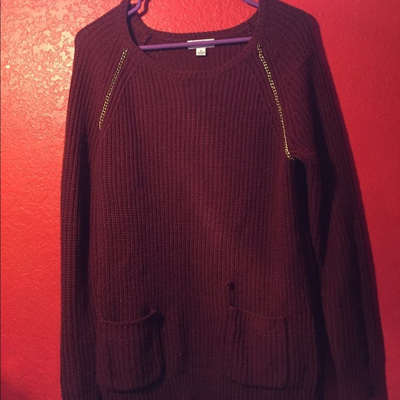 Burgundy Long Sweater