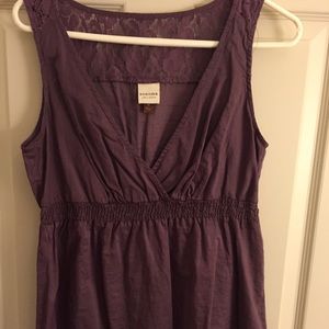 Dusty purple sleeveless blouse