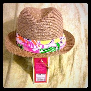NWT🌸Lilly For Target Straw Fedora🌺