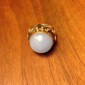 Large Cabachon and Silver ring in a Turkish Style