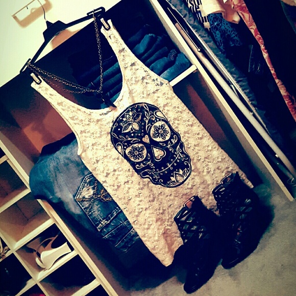 Divided Tops - Skull & Lace