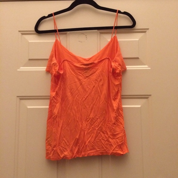 Orange Ruffle Tank - Picture 2 of 3