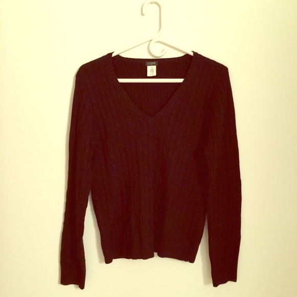 J. Crew Wool/Angora/Cashmere Cable Knit Sweater