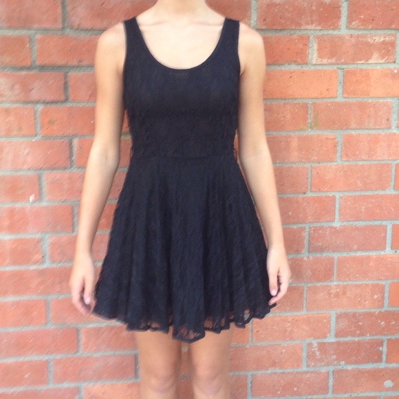 Rachel and Chloe Black Lace Dress