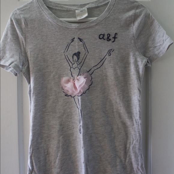 Grey Abercrombie ballerina T-shirt.