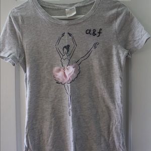 Grey Abercrombie ballerina T-shirt.