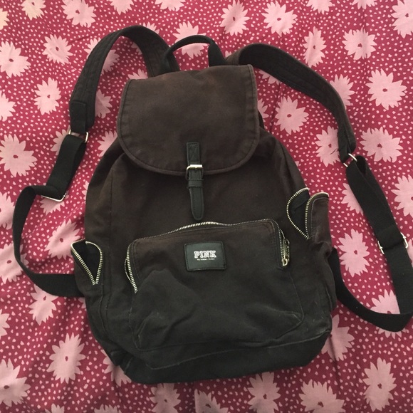 VICTORIAS SECRET PINK black backpack