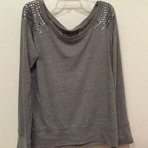 Threads 4 Thought Studded Grey Sweater