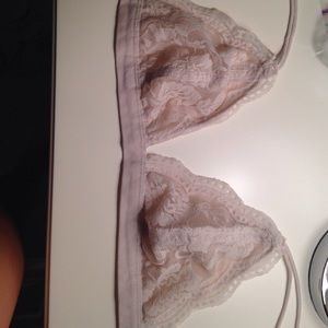 white triangle urban outfitters lace bralette