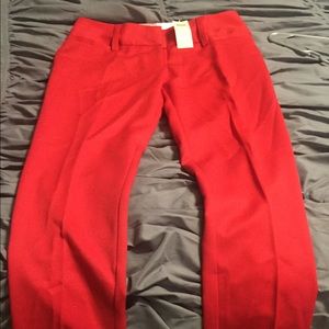 Arden B red capri dress pants