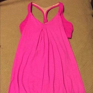 Lululemon practice freely tank in hot pink