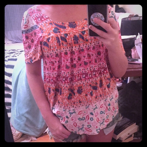 Bohemian Flow-y Colorful Top