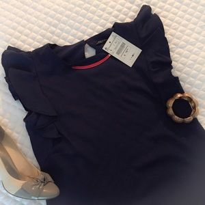 NWT Zara FXJC Navy Blue Dress