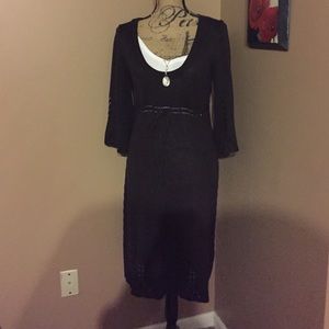 ❤️EUC❤️Chocolate Brown Cotton Sweater Dress