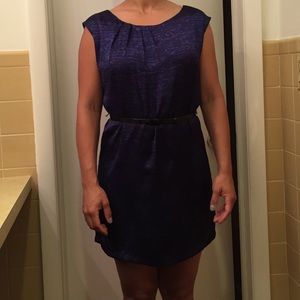 Blue black dress