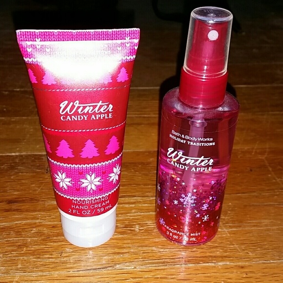 Winter candy apple hand cream and fragrance