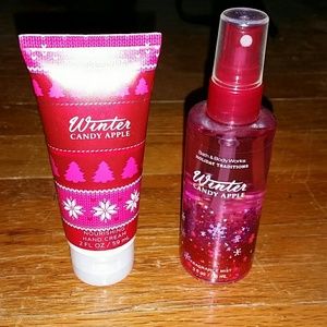 Winter candy apple hand cream and fragrance
