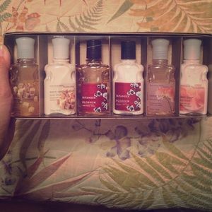 Bath and body works shower gel and lotion gift set