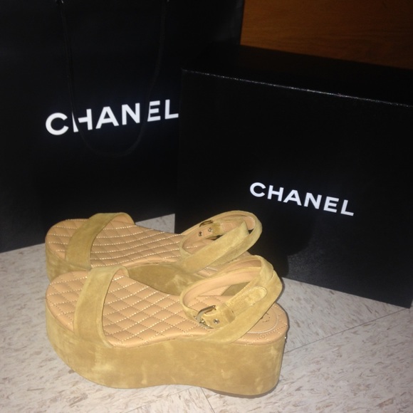 Chanel platform sandals