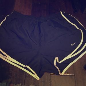 Black and White Piping Nike Shorts