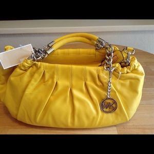 Michael Kors Large leather Citrus Tote purse.