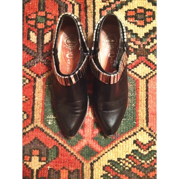 Jeffrey Campbell "Jett" Leather Ankle Booties - Picture 1 of 4