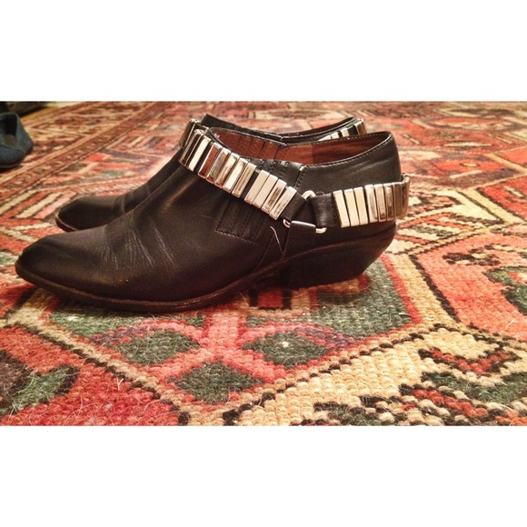 Jeffrey Campbell "Jett" Leather Ankle Booties - Picture 2 of 4
