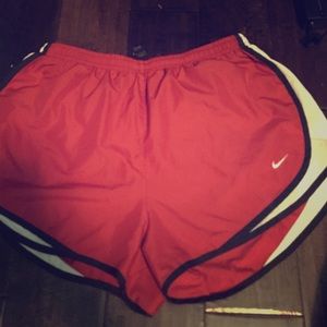 Red, White and Black Nike Shorts