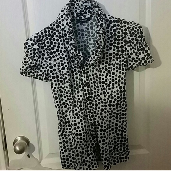Polka dot dress shirt
