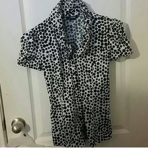 Polka dot dress shirt