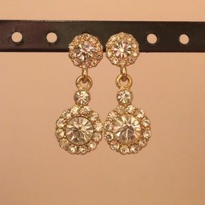 Gold Studded Dangling earrings