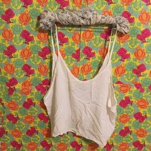 Brandy Melville flowy cropped shirt