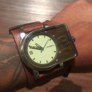 Genuine Leather Fossil Watch