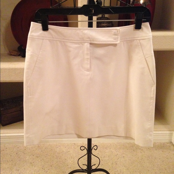 The Limited white skirt