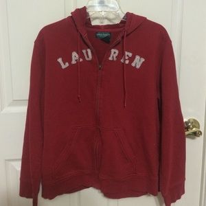 Red Zip Up Hoodie