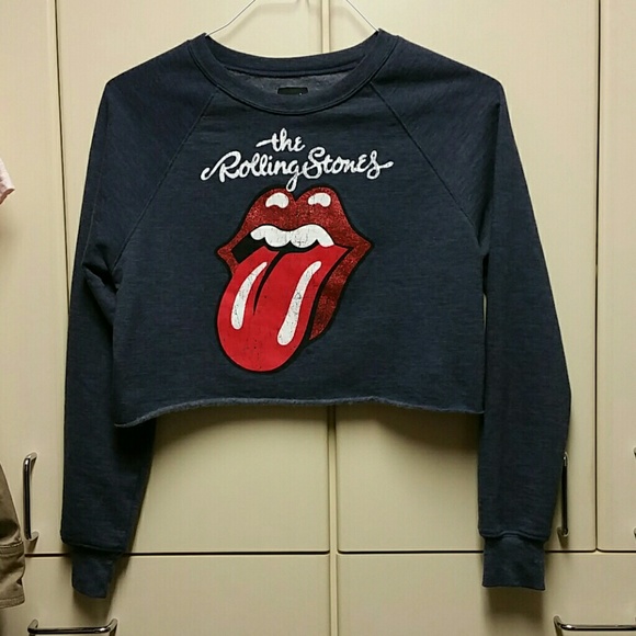 Bravado  Tops - Bravado Rolling Stones Cropped Sweatshirt