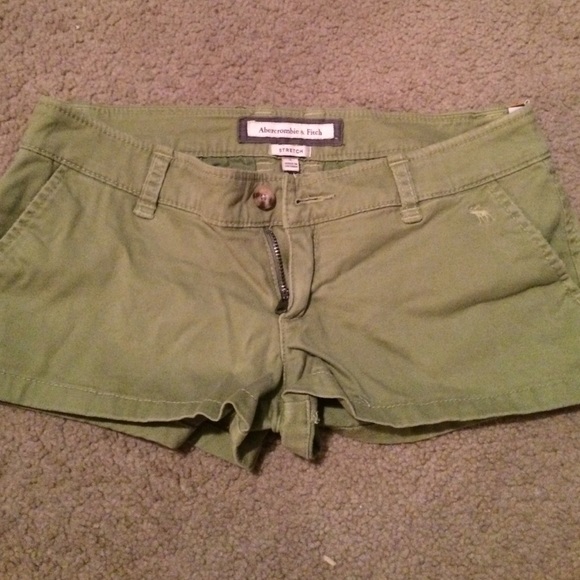 Abercrombie green shorts SALE