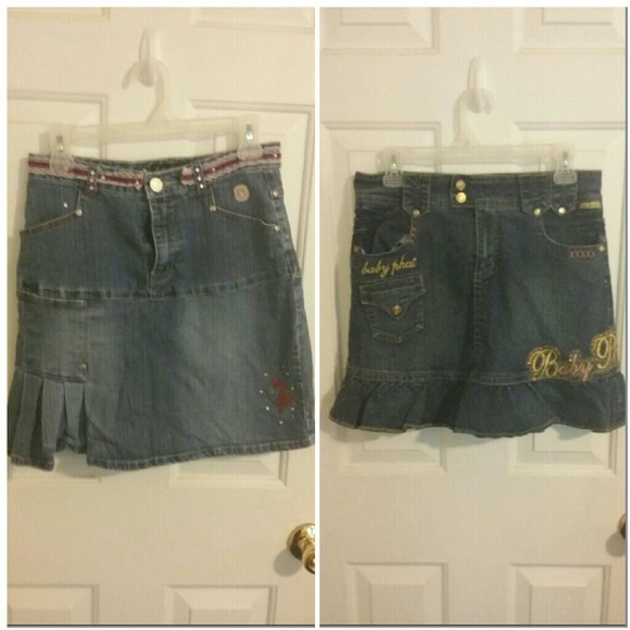 2 Kid Baby Phat Jean Skirts - Picture 1 of 1